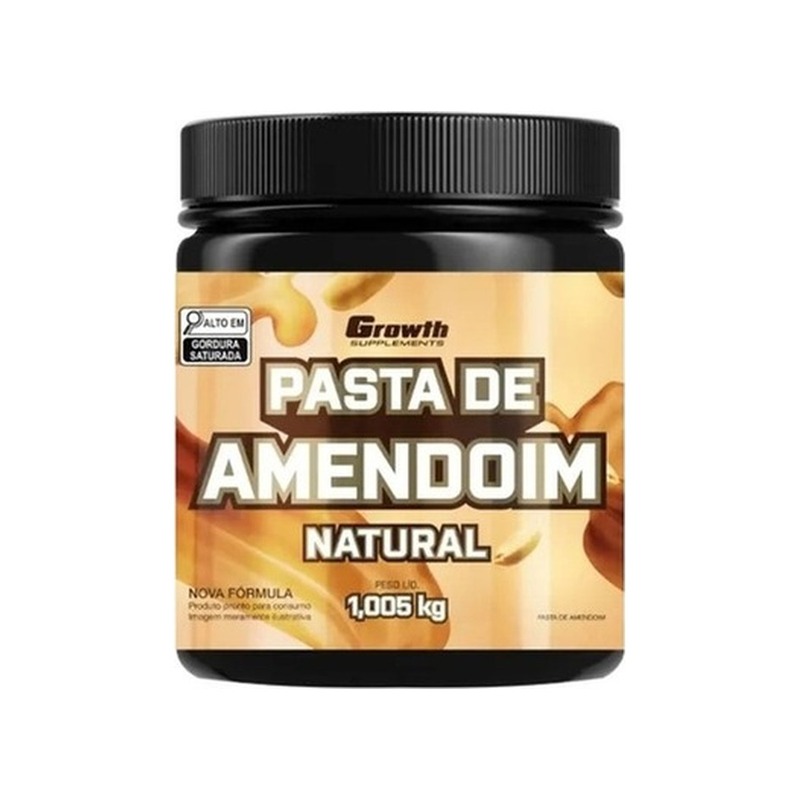 Pasta de Amendoim 1kg 100% Integral Growth Supplements