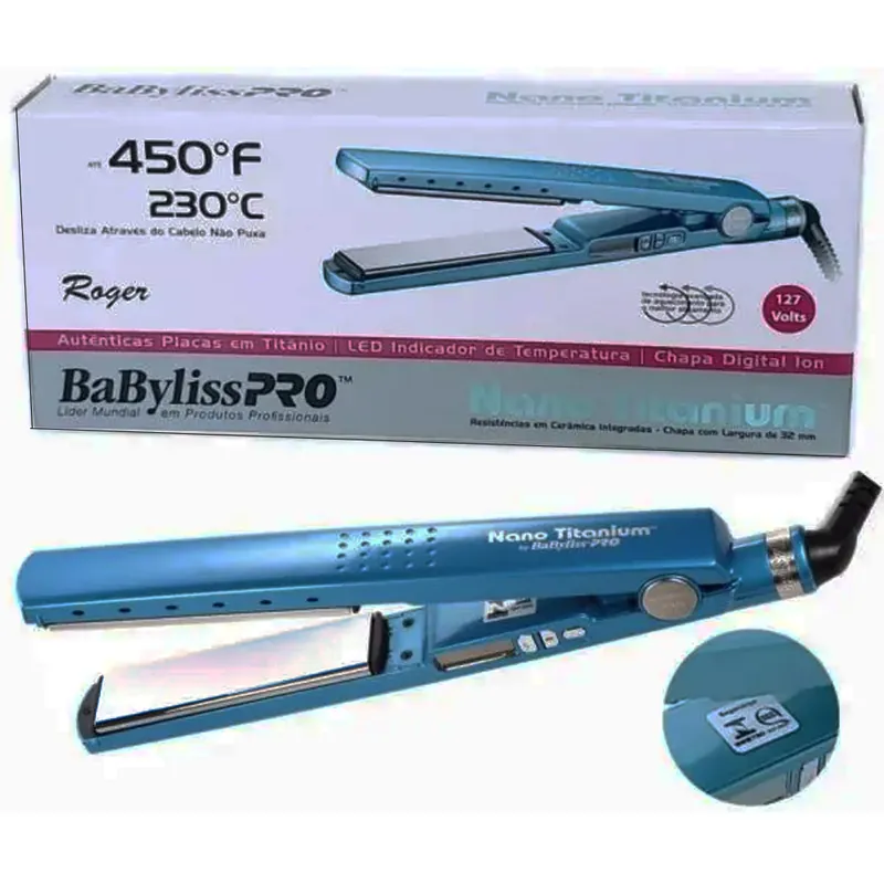 Prancha Babyliss Pro Nano Titanium 230°C Original