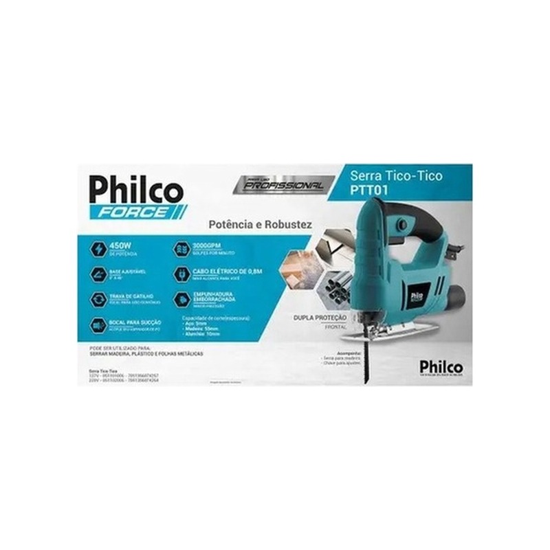 Serra Tico-Tico Philco Force PTT01 450W com Guia Laser