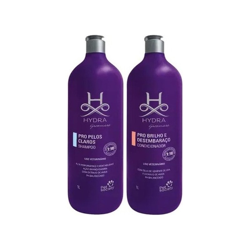 Shampoo Profissional Hydra Pet Society Brilho e Desembaraço 1 Litro