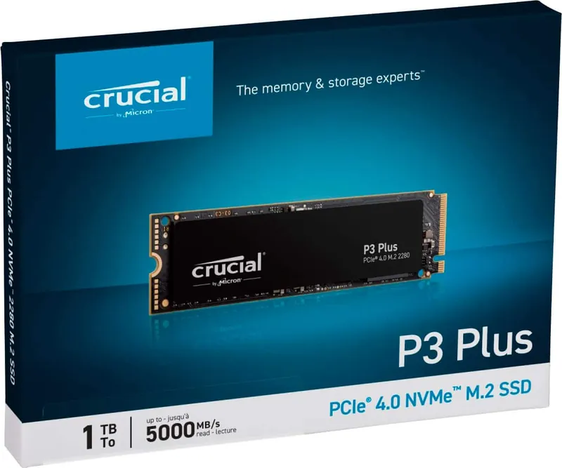 SSD Crucial P3 Plus 1TB NVMe PCIe 4.0