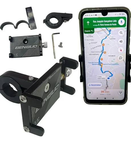 Suporte de Celular para Guidão Rockbros Trava Rápida One-Click