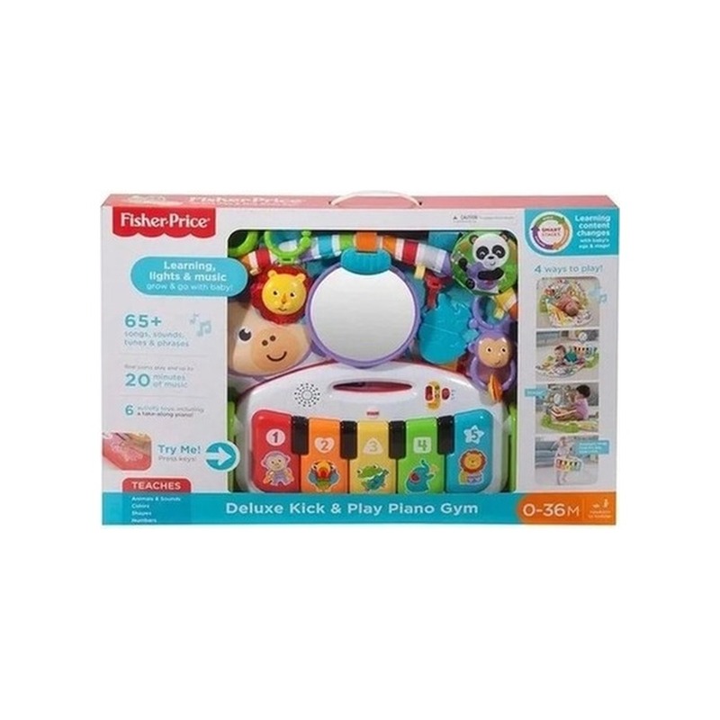 Tapete de Atividades Fisher-Price Ginásio Piano Deluxe Kick & Play