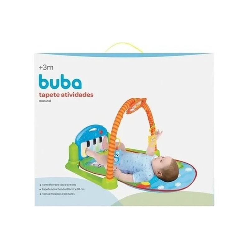 Tapete de Atividades Baby Gym com Piano Musical Buba
