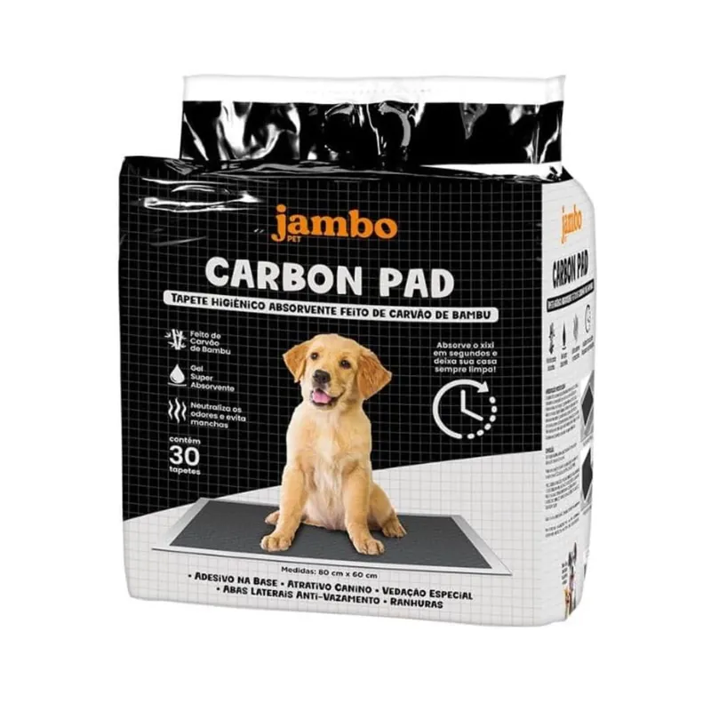 Tapete Higiênico Dry Pet Carbon 30 Unidades