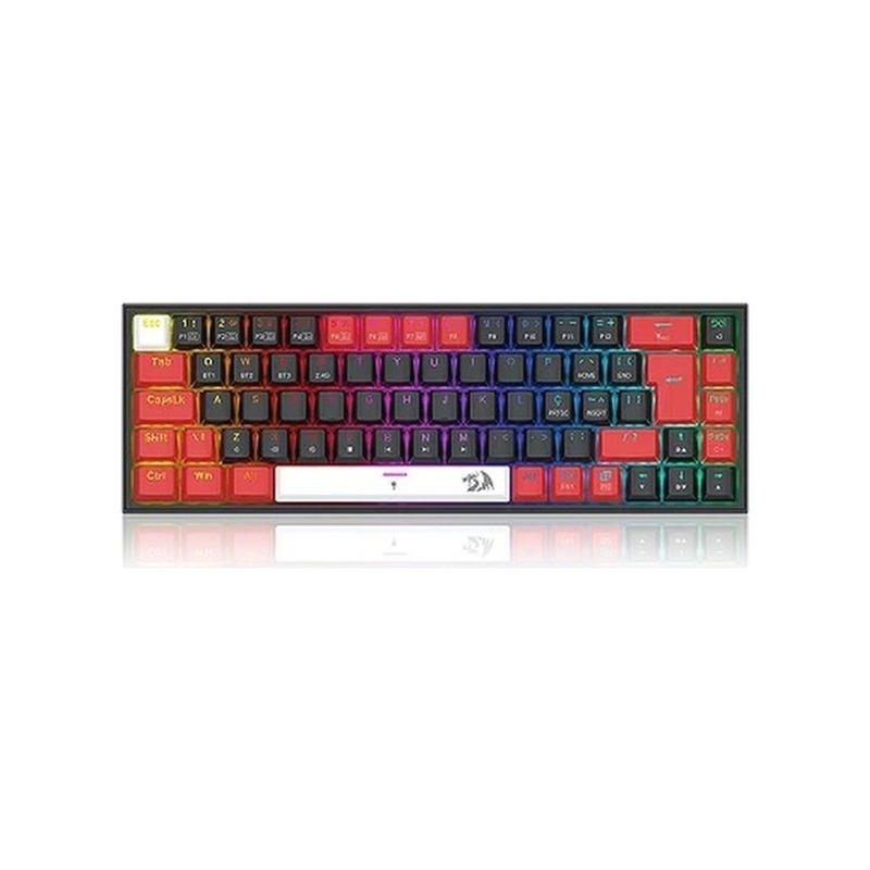 Teclado Mecânico Sem Fio Redragon Castor Pro RGB Tri-Mode
