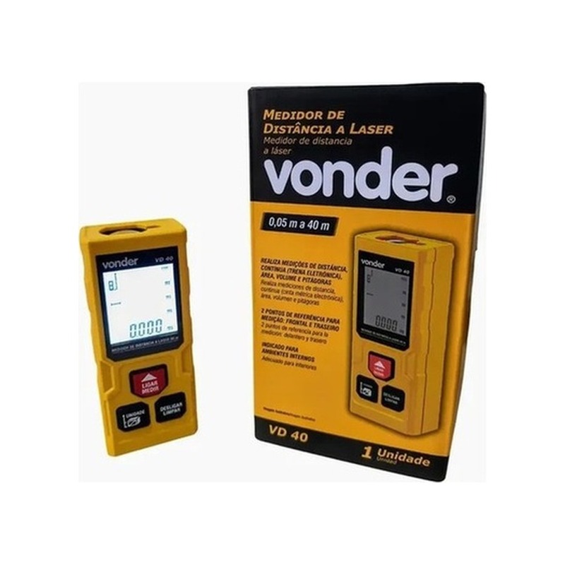 Trena Digital a Laser VD 40 Vonder 40m