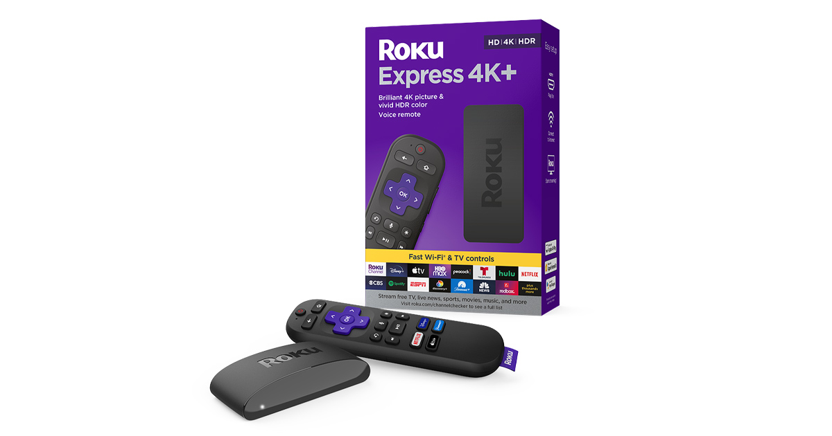 Aparelho de Streaming Roku Express 4K HDR