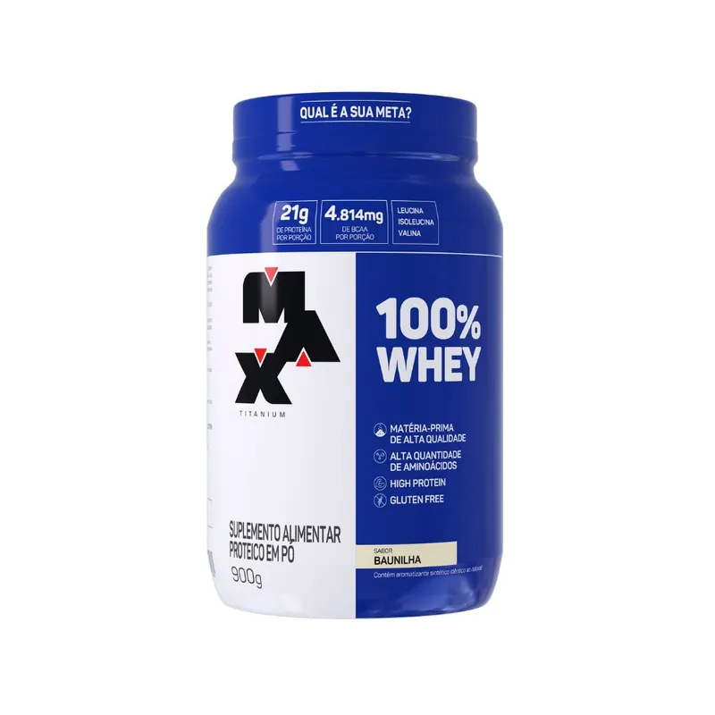 100% Whey Max Titanium 900g